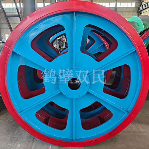 鶴壁市雙民礦山機(jī)械有限公司雙槽天輪發(fā)貨現(xiàn)場(chǎng)！
